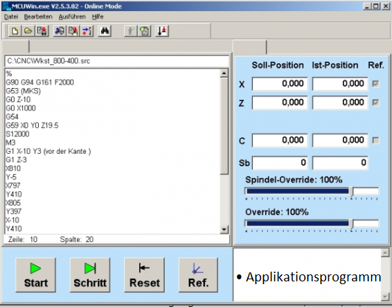 Applikationsprogramm